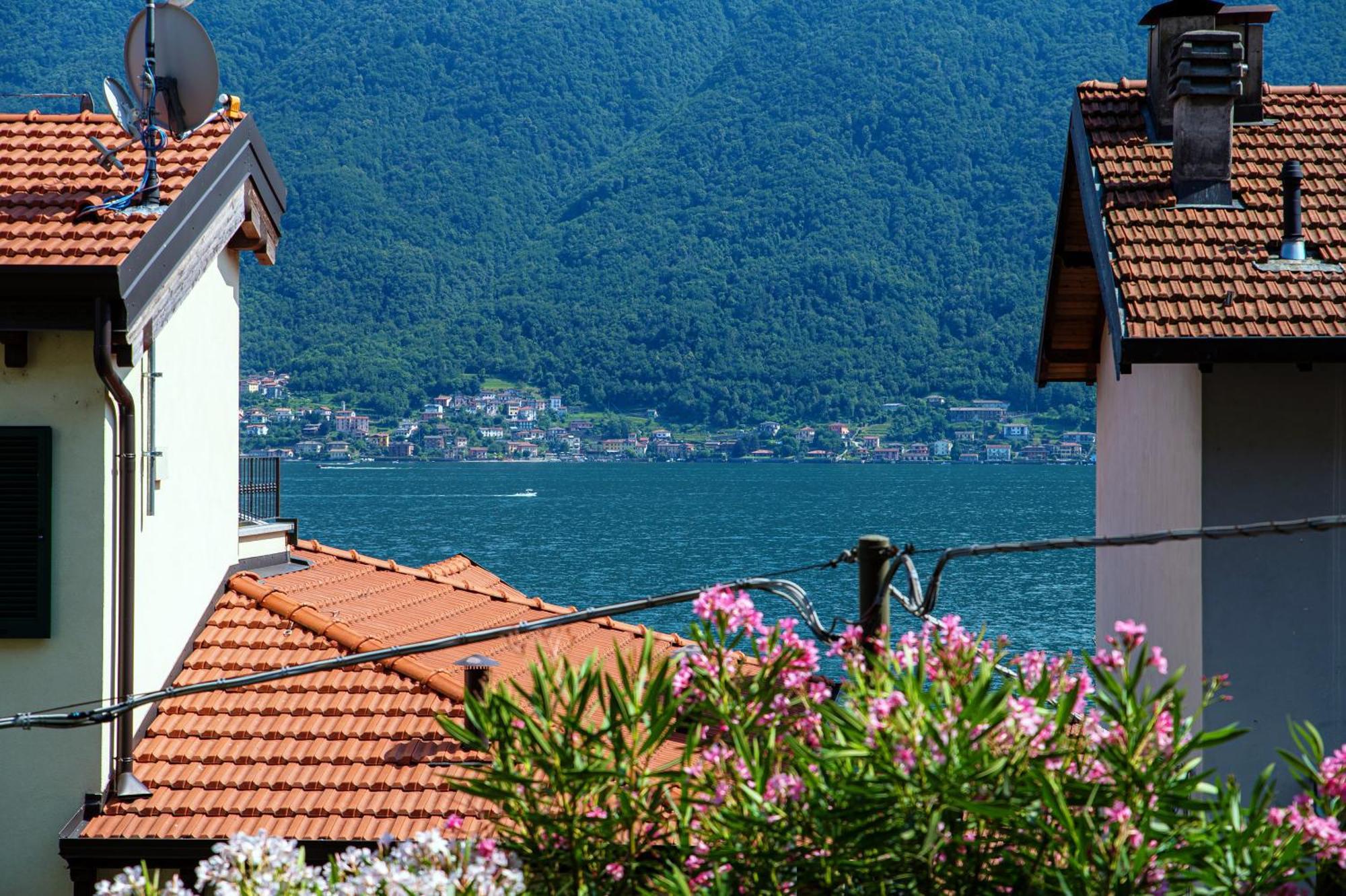 Delizioso Bilocale Vista Lago Colonno Екстериор снимка